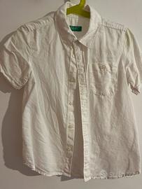 Camicia bianca 100% cotone 6/8 anni
