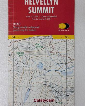 Harvey - Helvellyn Summit - Mappa Nuova