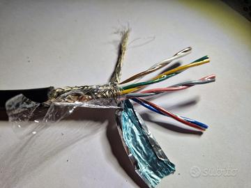 Cavo  doppia schermatura 4 coppie intrecciate