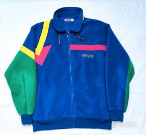 Pile Fila MagicLine Blu Vintage Tg L Unisex Ottime