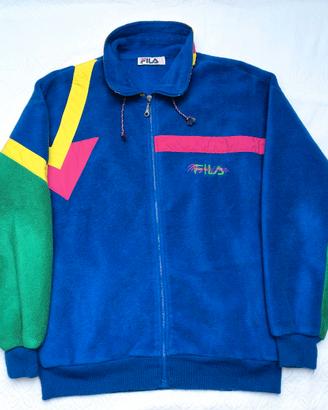 Pile Fila MagicLine Blu Vintage Tg L Unisex Ottime