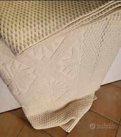 coperta in lana Tessuta A Mano Col Telaio 