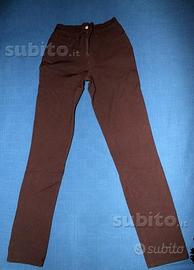 Pantalone donna REPLAY tessuto stretch marrone