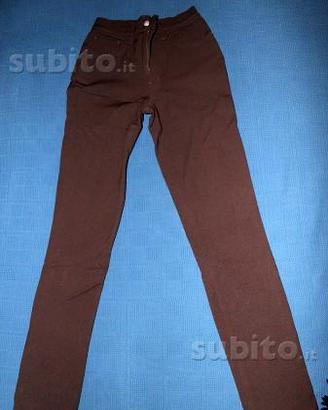 Pantalone donna REPLAY tessuto stretch marrone