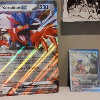 Carta Pokemon jumbo e normale di  Koraidon ex