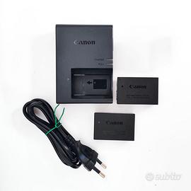 2 Canon LP-E17 Batteria + Caricabatteria ORIGINALE