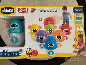 Chicco 2 in 1 Monkey Strike Birilli