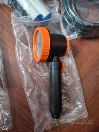 Doccia campeggio portatile ricaricabile display di