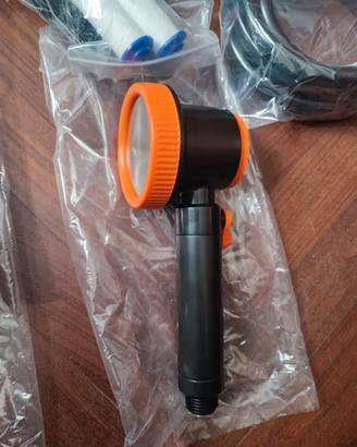 Doccia campeggio portatile ricaricabile display di