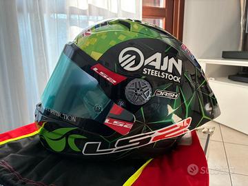 Casco racing moto originale pilota BSB Sbk