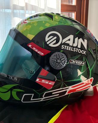 Casco racing moto originale pilota BSB Sbk