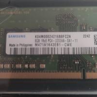 memoria RAM x  laptop -Samsung ddr4 2 x 8 gb