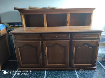 Credenza in Legno Massello Base+Alzata
