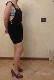 Salopette Donna Miniabito In Velluto Taglia XS