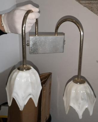 Lampade applique artigianato fiorentino  ferro bat