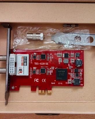 Scheda PCIe TV Tuner DVB-T2 TBS6281SE