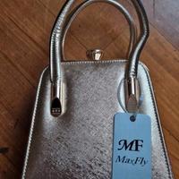 Borsa elegante color oro MAXFLY NUOVA