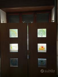 Porte Artigianali con Vetrate Decorative