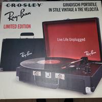 Giradischi portatile edizione limitata  Rayban