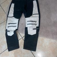 Jeans doppio lavaggio in ecopelle