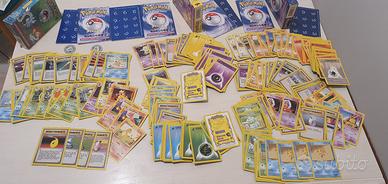 Carte set base Pokemon + scatole e accessori orig
