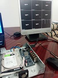 DVR 8ch/HD 1tb/monitor 17"