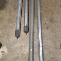 4 pali e motori elettrici per serrande 