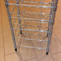 Portabottiglie in acciaio