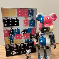 Medicom Bearbrick Andy Warhol Doppio Monna set