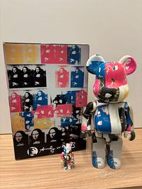 Medicom Bearbrick Andy Warhol Doppio Monna set