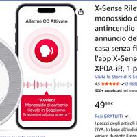 Sensore Fumo e Monossido Carb. App – NUOVO
