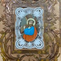 Icona con pizzo di carta