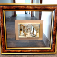 Quadro con raffigurazione 3d in argento - vela