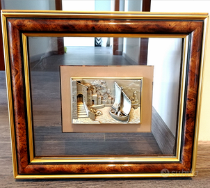 Quadro con raffigurazione 3d in argento - vela