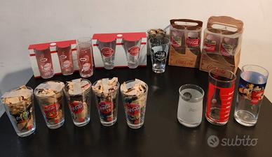 Lotto bicchieri coca cola da collezione