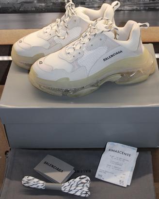 Balenciaga Triple S numero 43 con scontrino
