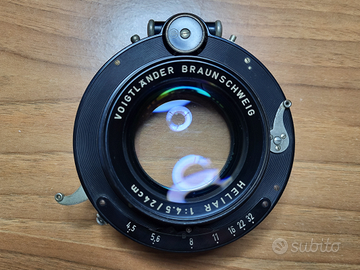 Rarissimo Voigtlander Heliar 1 : 4.5 / 24 cm