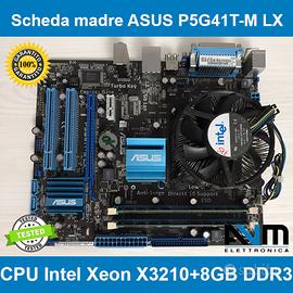 Scheda madre ASUS P5G41T-M LX Xeon X3210 8GB DDR3