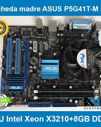 Scheda madre ASUS P5G41T-M LX Xeon X3210 8GB DDR3