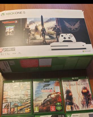 Xbox one S + giochi  + 2 joypad