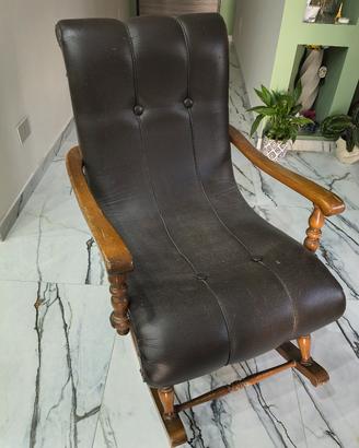 sedia a dondolo vintage 