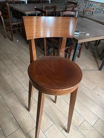 Sgabello  bar in legno