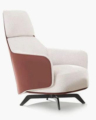 Poltrona Kaori lounge girevole Poliform