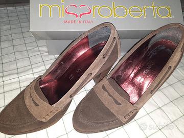 scarpe marrone scamosciate Miss Roberta n.38