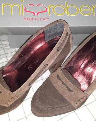 scarpe marrone scamosciate Miss Roberta n.38