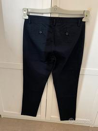 Pantaloni donna cotone blu scuro