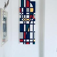Quadro dipinto a mano.....particolare Mondrian