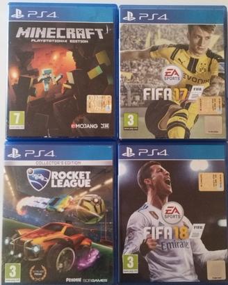 LOTTO 4 GIOCHI PS 4