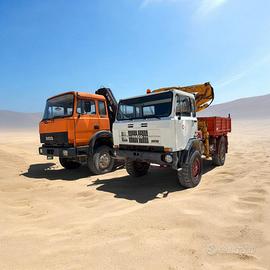 Iveco 80.16 ribaltabile gru 4x4