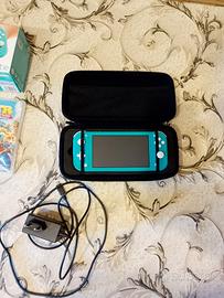 switch lite con giochi e accessori